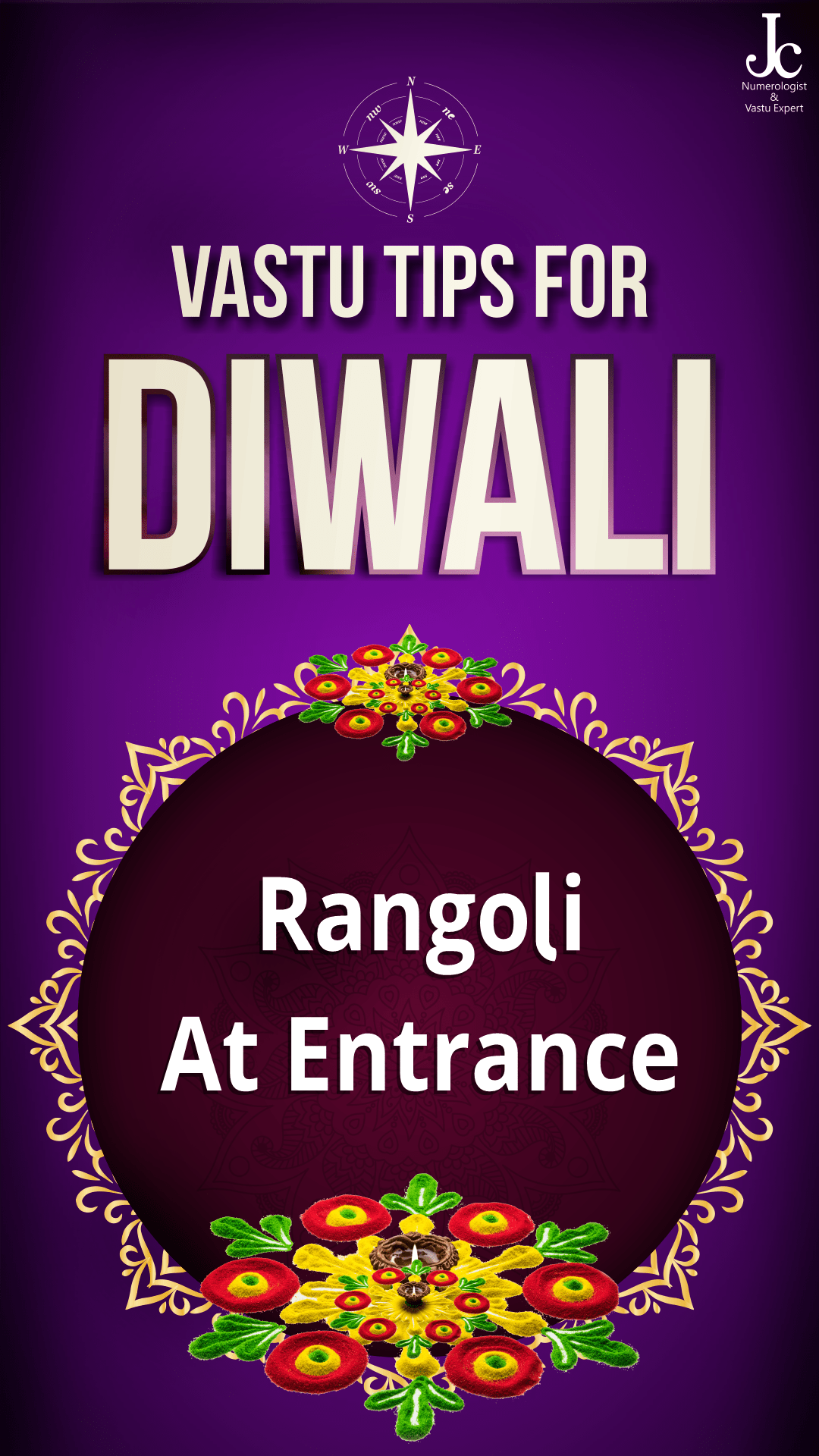 Creating auspicious rangoli designs for home as per vastu