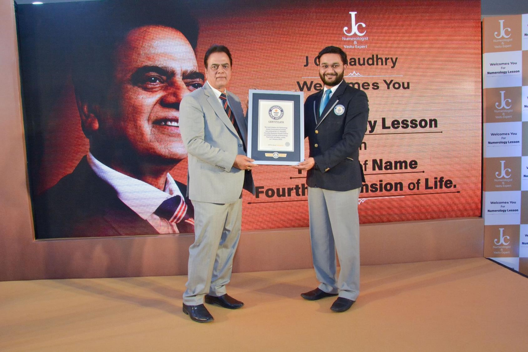 J C Chaudhry awarded Guinness World Record in Numerology