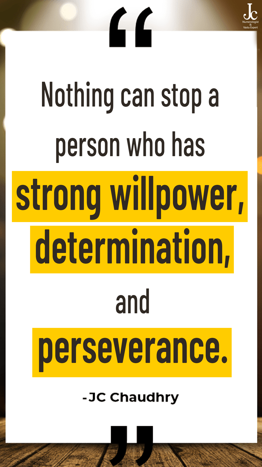 Perseverance and willpower overcome any obstacles