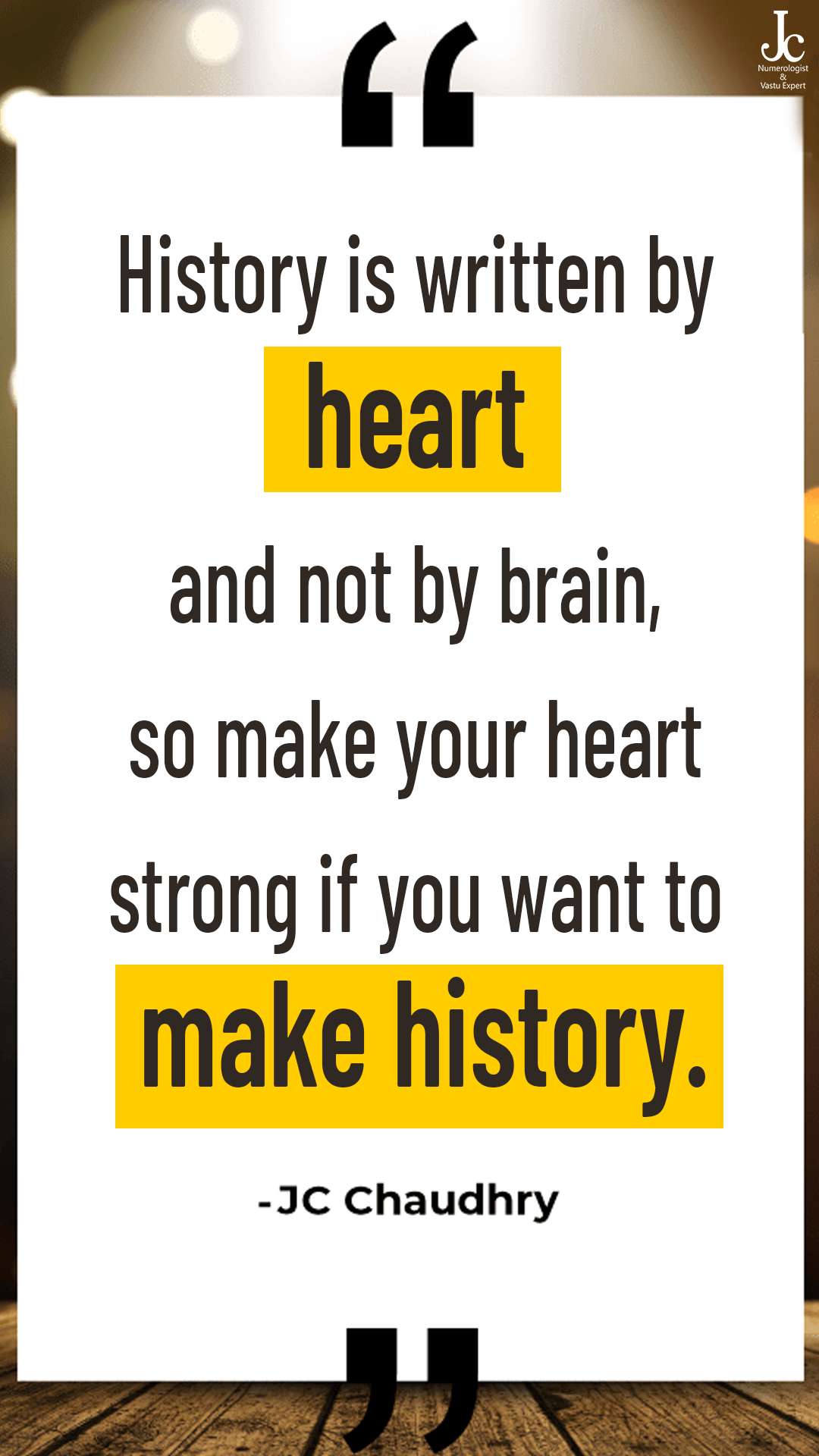 Strengthening the heart makes history, not the brain